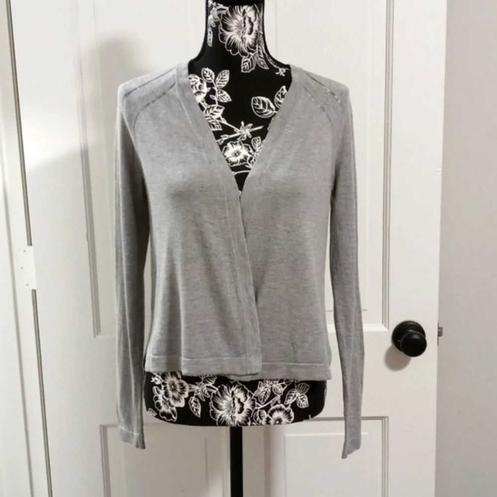 🆕 🩶Loft🩶 - Silk-Blend Open Front Sweater